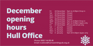 Hull Office Opening Hours