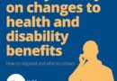 Graphic shows a silhouette of a person on the phone with the logo of Citizens Advice Hull & East Riding and the text: "Have your say on changes to health and disability benefits - how to respond and who to contact"