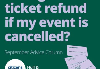 September Advice Column – can I get my tickets refunded if my event is cancelled?